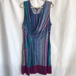 Daisy Fuentes side-gathered tank dress, size 2X